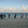 An evening stroll with the mariachis, Playa del Carmen.